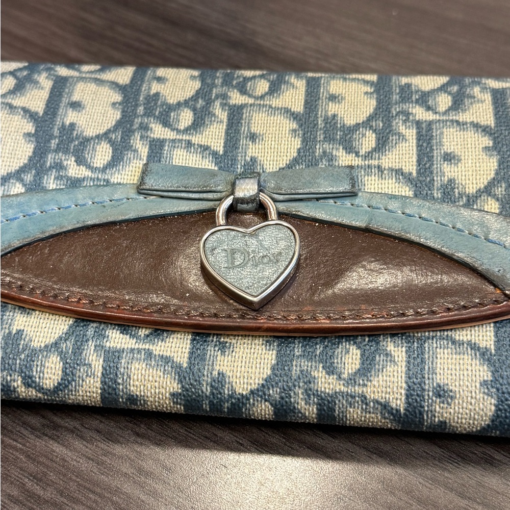 Dior Blue and Brown Women's Wallet
